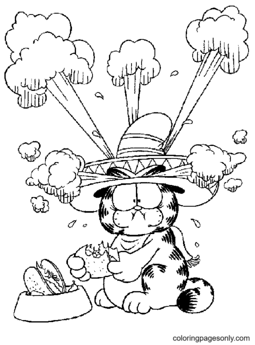 Garfield Coloring Pages Printable for Free Download