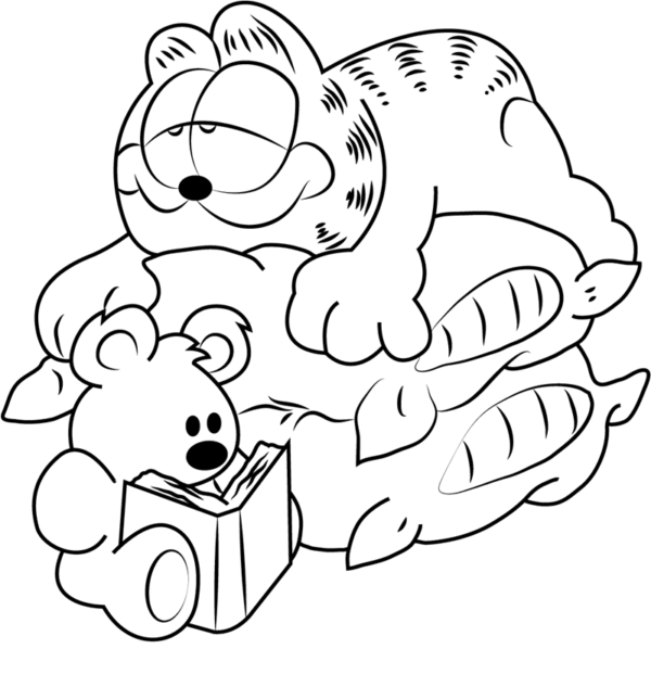 Garfield Coloring Pages Printable for Free Download