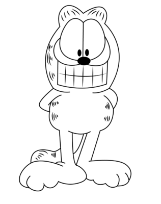 Garfield Coloring Pages Printable for Free Download