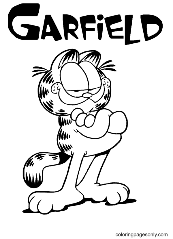 Garfield Coloring Pages Printable For Free Download