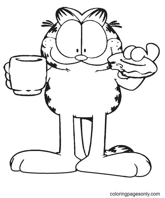 Garfield Coloring Pages Printable for Free Download