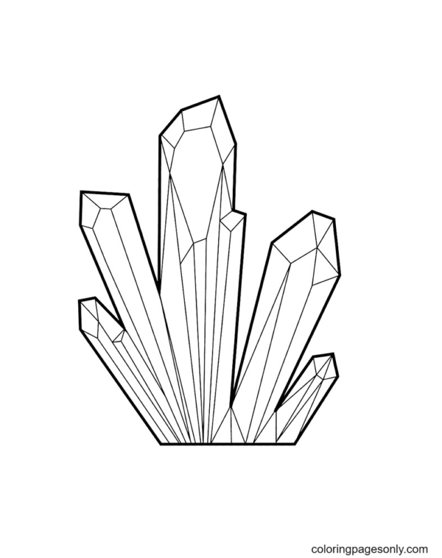 Crystal Coloring Pages Printable for Free Download