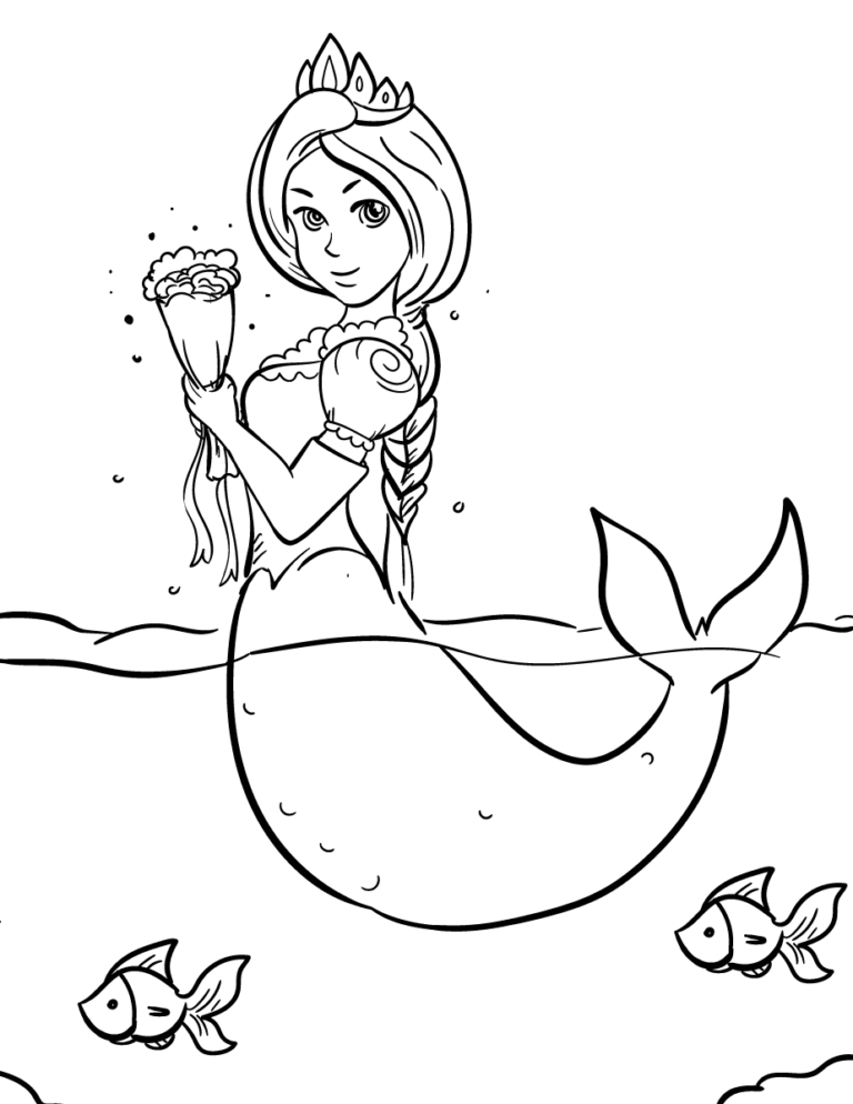 Mermaid Coloring Pages Printable for Free Download