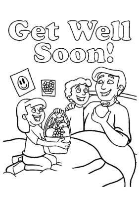 Get Well Soon Coloring Pages Printable for Free Download