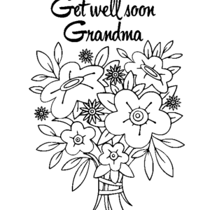 get well printable coloring pages