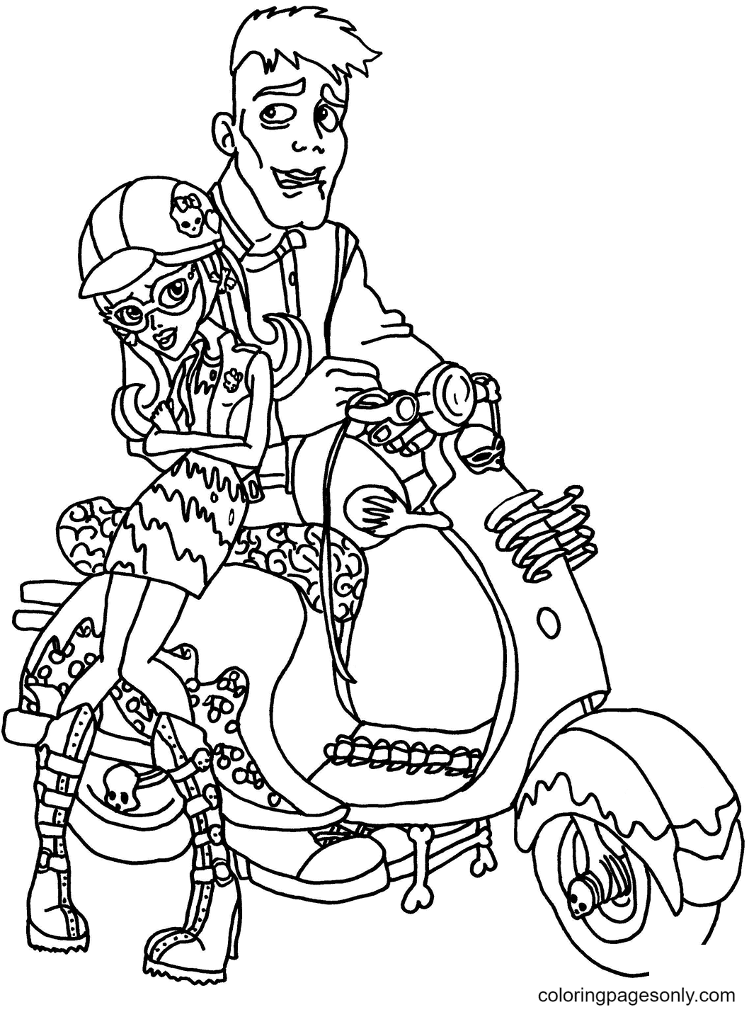 Monster High Coloring Pages Printable for Free Download