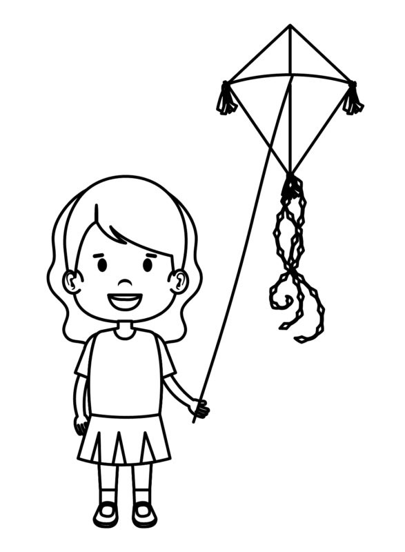 Kite Coloring Pages Printable for Free Download