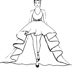 Dress Coloring Pages Printable for Free Download