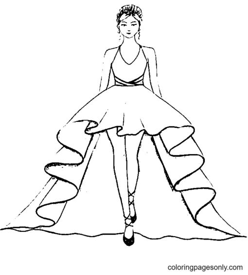 Dress Coloring Pages Printable for Free Download