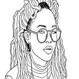 Dreadlocks Coloring Pages Printable for Free Download