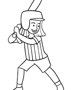 Softball Coloring Pages Printable for Free Download