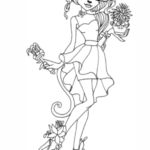 monster high coloring pages jinafire long gloom