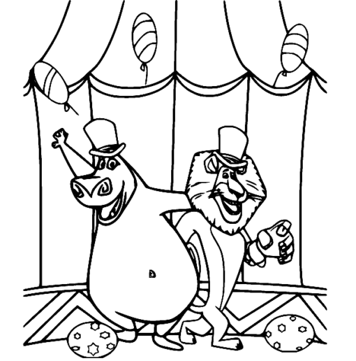 Madagascar Coloring Pages Printable for Free Download