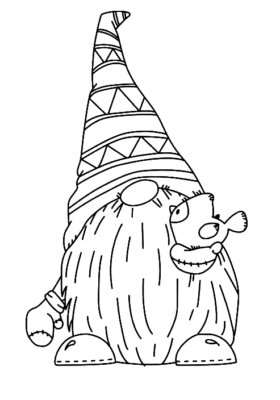 Gnome Coloring Pages Printable for Free Download