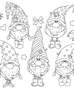 19+ Free Gnome Coloring Pages