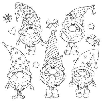 Gnome Coloring Pages Printable for Free Download