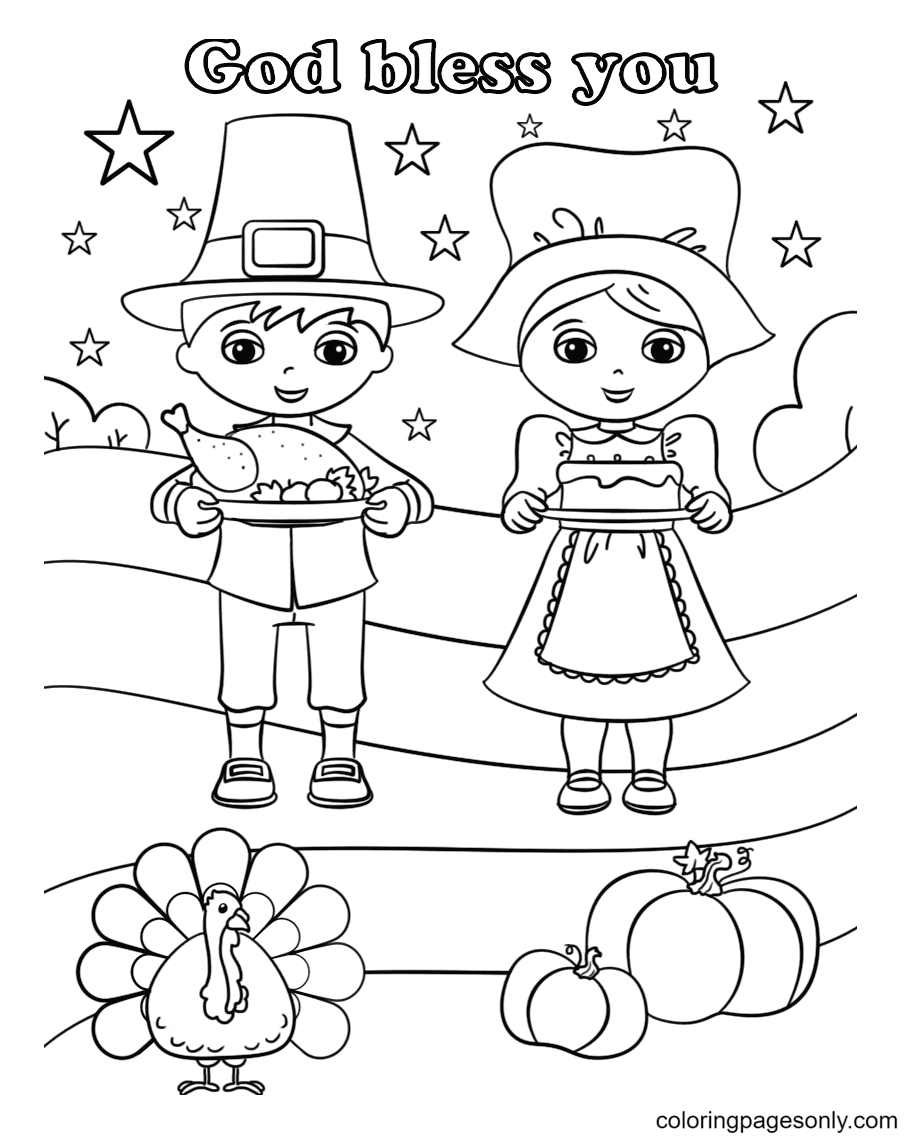 Thanksgiving Coloring Pages Printable for Free Download