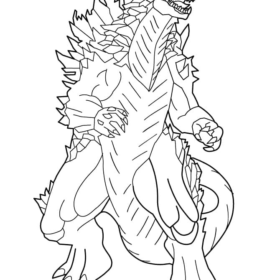 Godzilla Coloring Pages Printable for Free Download