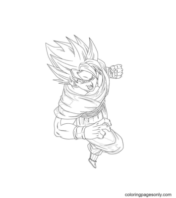 Son Goku Coloring Pages Printable for Free Download