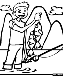 Fishing Coloring Pages Printable for Free Download