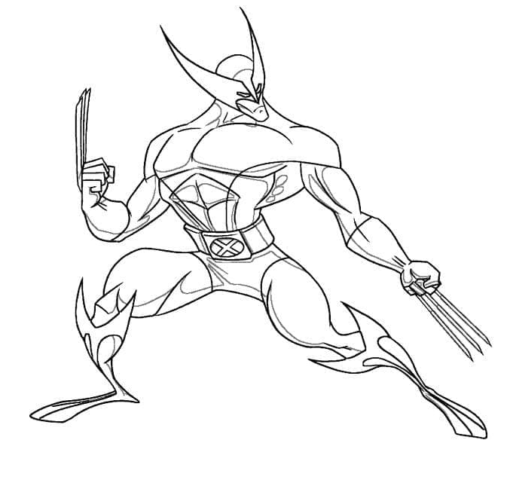 Wolverine Coloring Pages Printable for Free Download