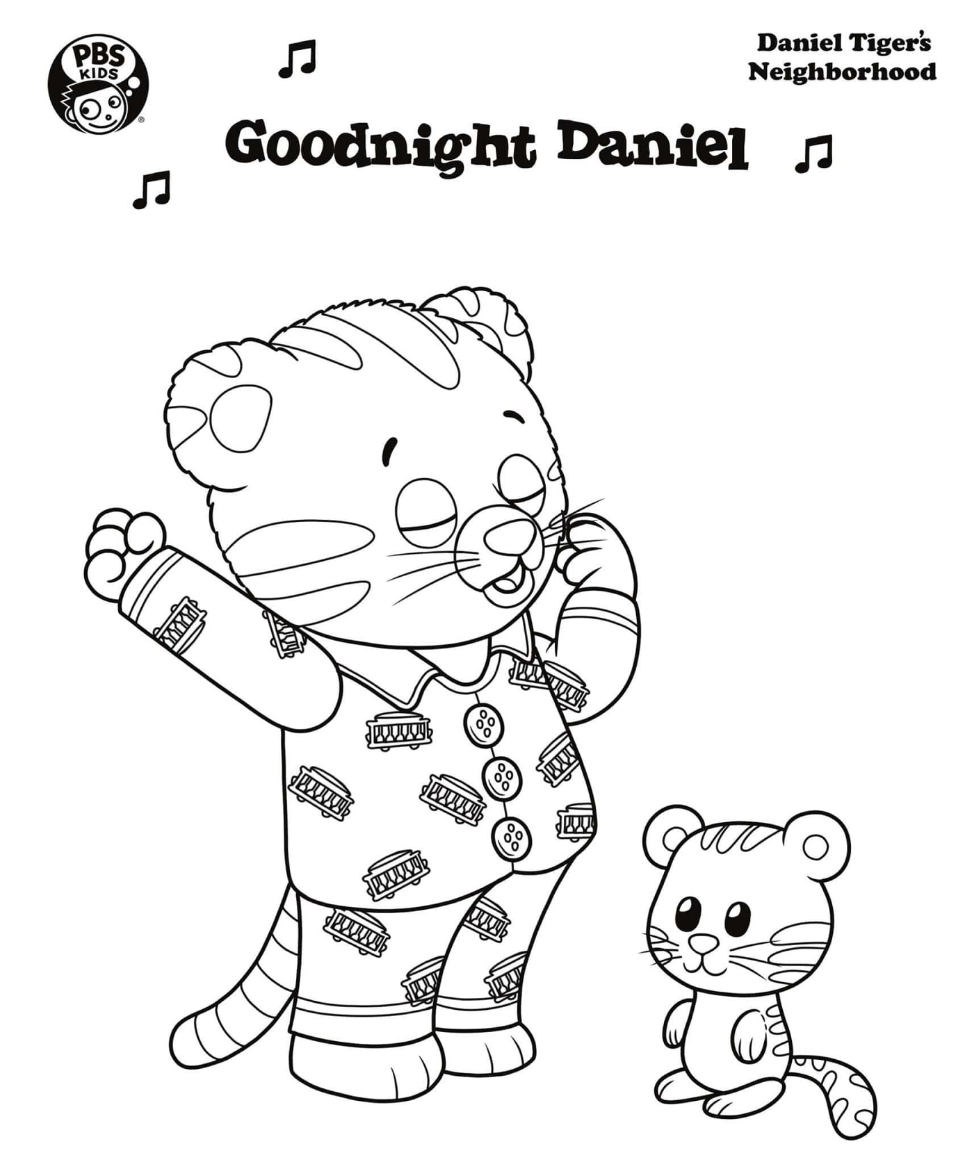 Daniel Tiger Coloring Pages Printable for Free Download