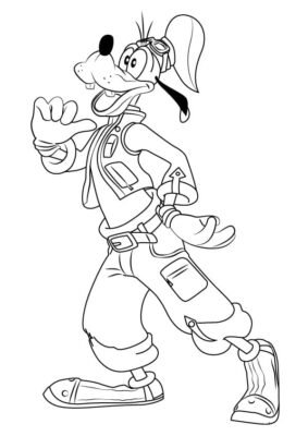 Goofy Coloring Pages Printable for Free Download