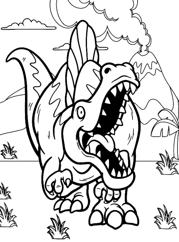 Spinosaurus Coloring Pages Printable for Free Download