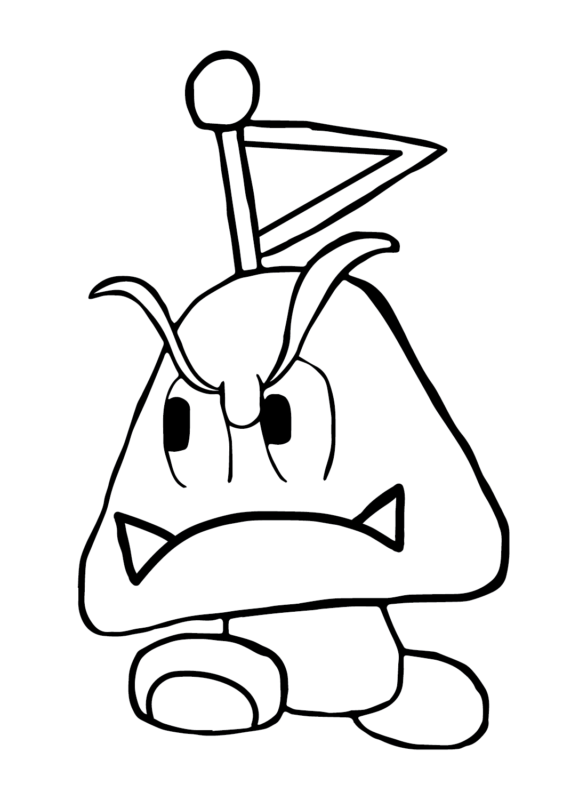 Goomba Coloring Pages Printable for Free Download