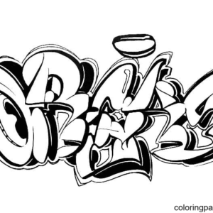 Graffiti Coloring Pages Printable for Free Download