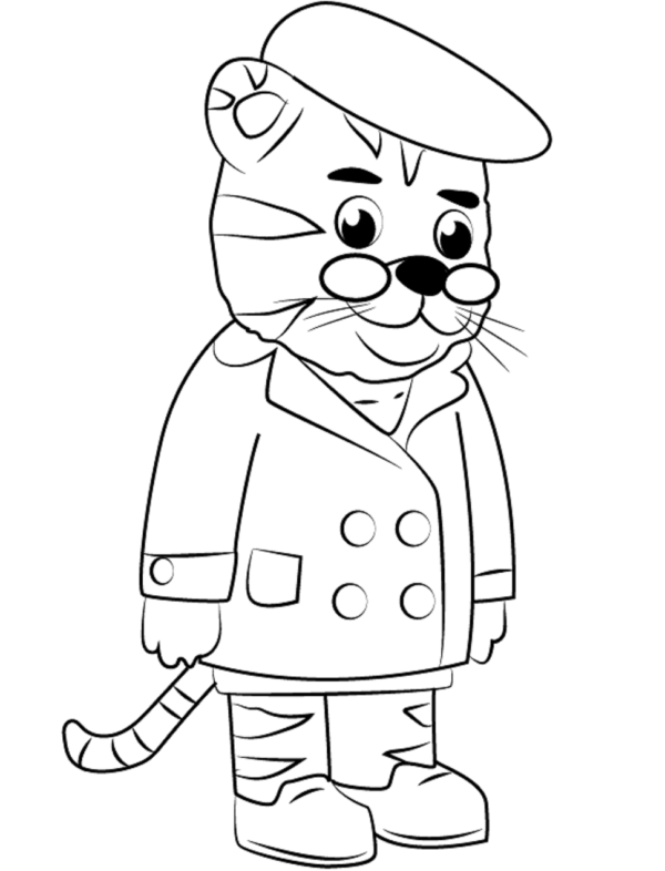 Daniel Tiger Coloring Pages Printable for Free Download