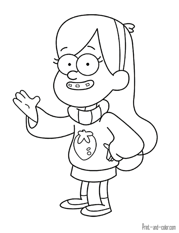 Gravity Falls Coloring Pages Printable for Free Download