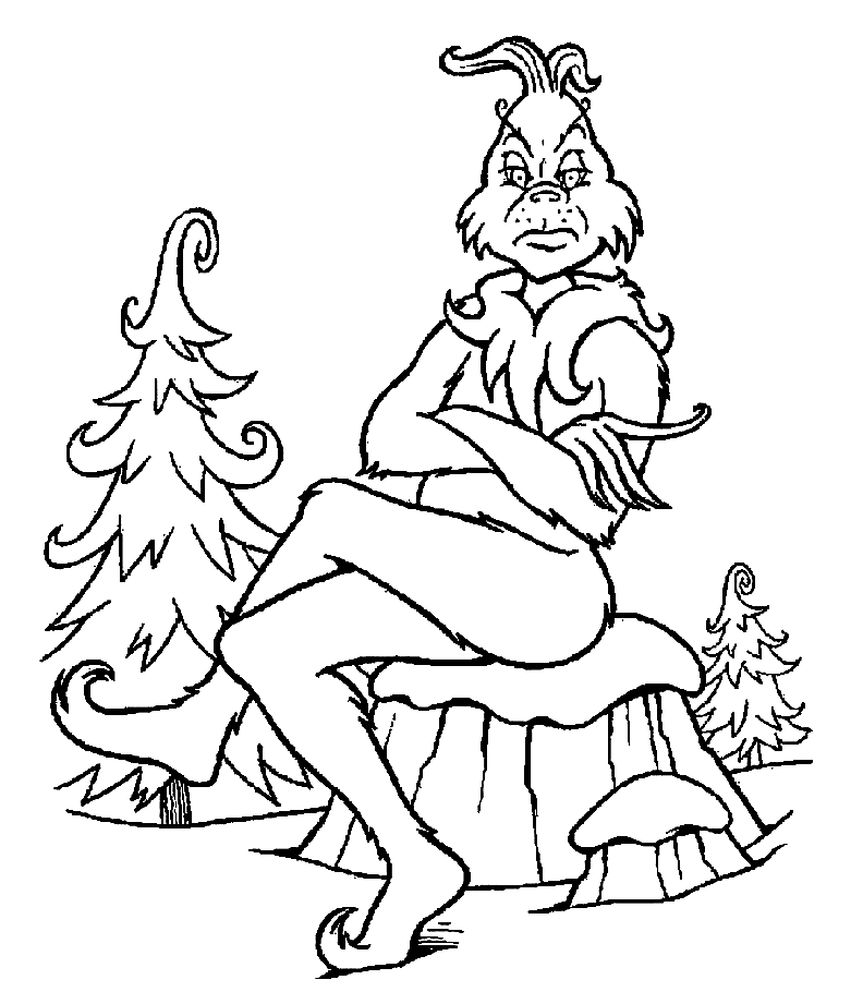 grinch and max coloring pages