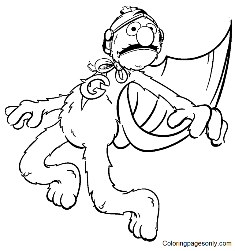 Grover Coloring Pages Printable for Free Download