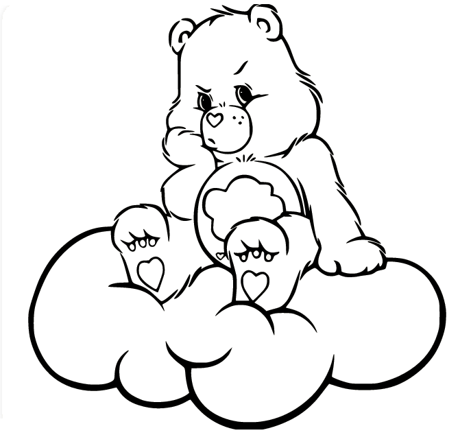 Big-bellied bear - Bears Kids Coloring Pages