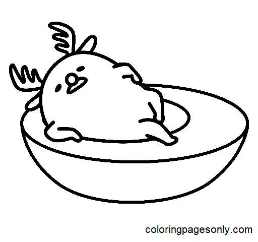 Gudetama Coloring Pages Printable for Free Download