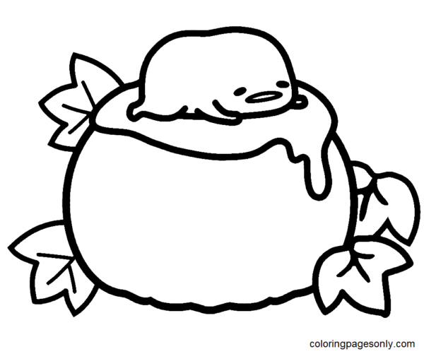 Gudetama Coloring Pages Printable for Free Download