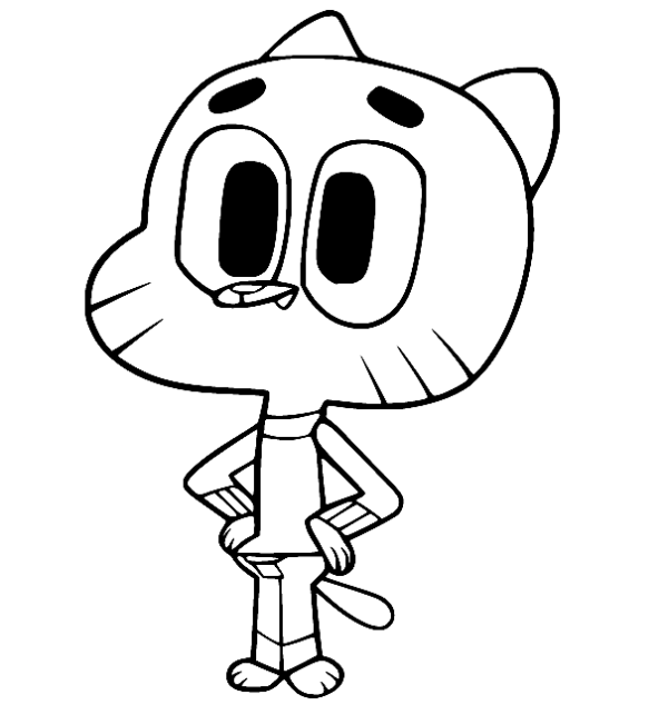 The Amazing World of Gumball Coloring Pages Printable for Free Download