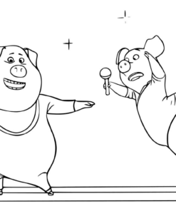 Sing Coloring Pages Printable for Free Download