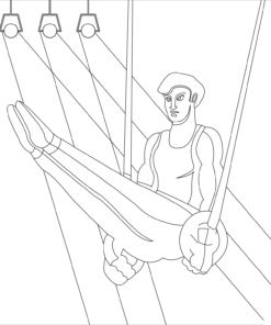 Gymnastics Coloring Pages Printable for Free Download