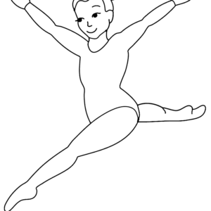 Gymnastics Coloring Pages Printable for Free Download