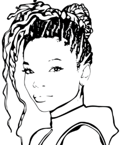 Halle Bailey Coloring Pages Printable for Free Download