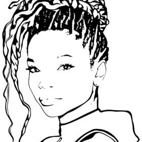 Halle Bailey Coloring Pages Printable for Free Download