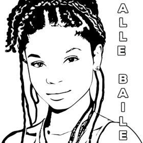 Halle Bailey Coloring Pages Printable for Free Download