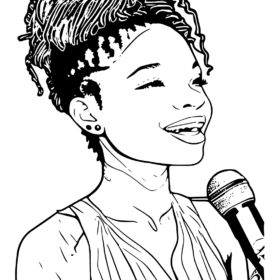 Halle Bailey Coloring Pages Printable for Free Download