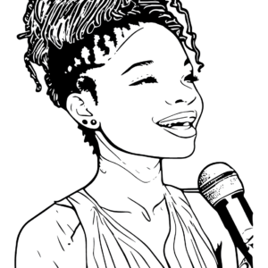 Halle Bailey Coloring Pages Printable for Free Download