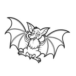 Halloween Bats Coloring Pages Printable for Free Download