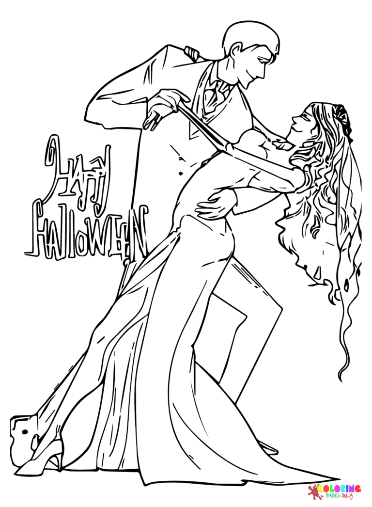 Corpse Bride Coloring Pages Printable for Free Download