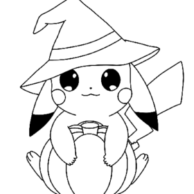 Pokemon Halloween Coloring Pages Printable for Free Download