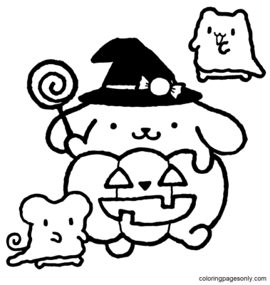 Pompompurin Coloring Pages Printable for Free Download